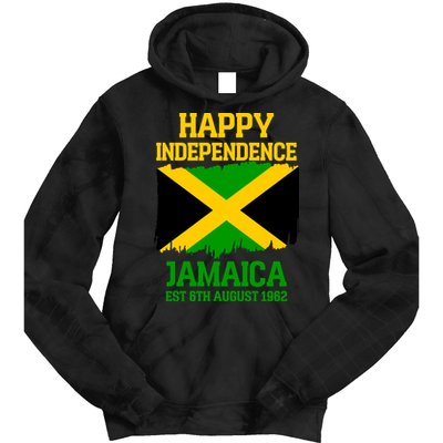 Happy Independence Jamaica Est 6th August 1962 Jamaican Flag Tie Dye Hoodie