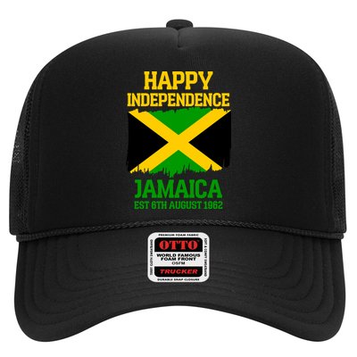 Happy Independence Jamaica Est 6th August 1962 Jamaican Flag Trucker Hat