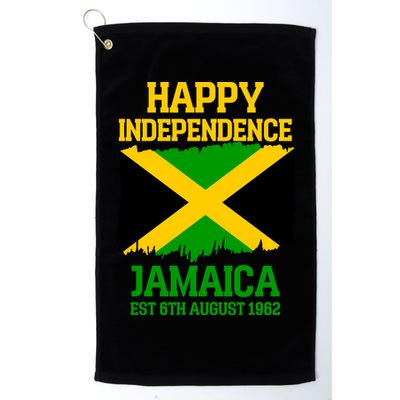 Happy Independence Jamaica Est 6th August 1962 Jamaican Flag Golf Towel
