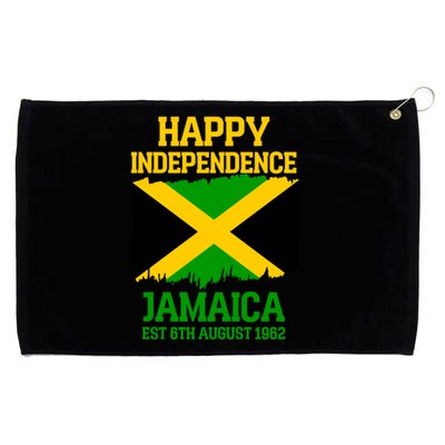 Happy Independence Jamaica Est 6th August 1962 Jamaican Flag Grommeted Golf Towel