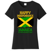 Happy Independence Jamaica Est 6th August 1962 Jamaican Flag Women's T-Shirt