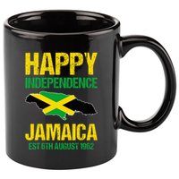Happy Independence Jamaica Est 6th August 1962 Jamaican 11oz C Handle Ceramic Mug