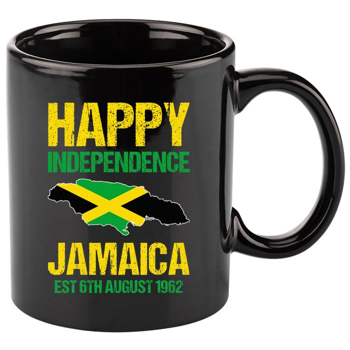 Happy Independence Jamaica Est 6th August 1962 Jamaican 11oz C Handle Ceramic Mug