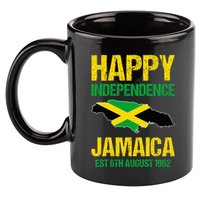 Happy Independence Jamaica Est 6th August 1962 Jamaican 11oz C Handle Ceramic Mug