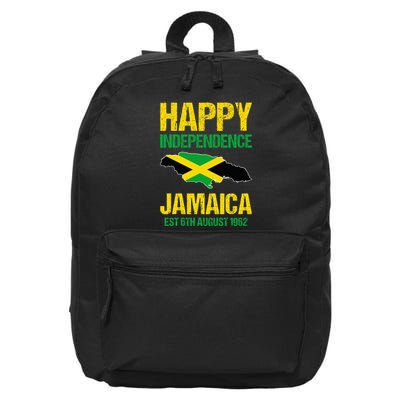Happy Independence Jamaica Est 6th August 1962 Jamaican 16 in Basic Backpack