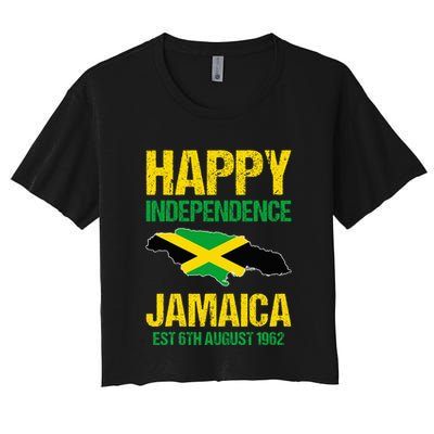 Happy Independence Jamaica Est 6th August 1962 Jamaican Crop Top