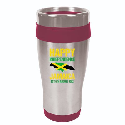 Happy Independence Jamaica Est 6th August 1962 Jamaican 16oz Travel Tumbler