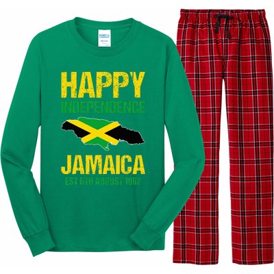 Happy Independence Jamaica Est 6th August 1962 Jamaican Long Sleeve Pajama Set