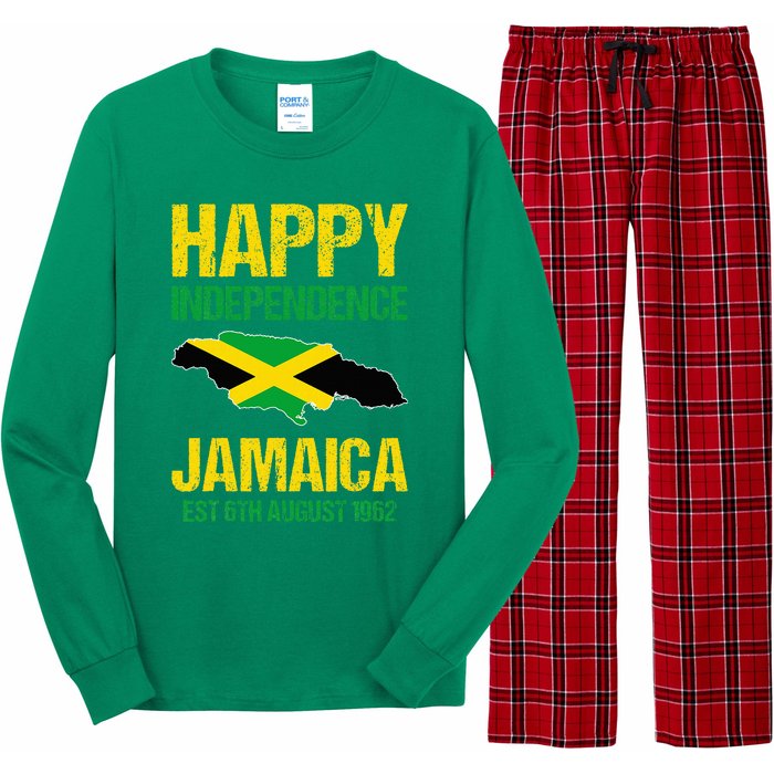 Happy Independence Jamaica Est 6th August 1962 Jamaican Long Sleeve Pajama Set