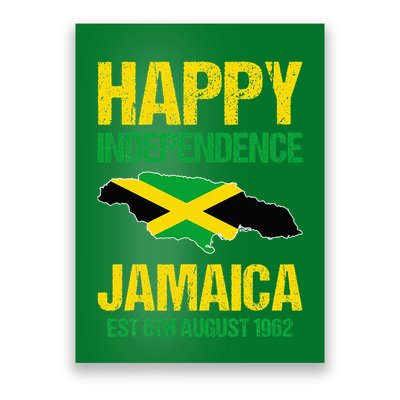 Happy Independence Jamaica Est 6th August 1962 Jamaican Poster