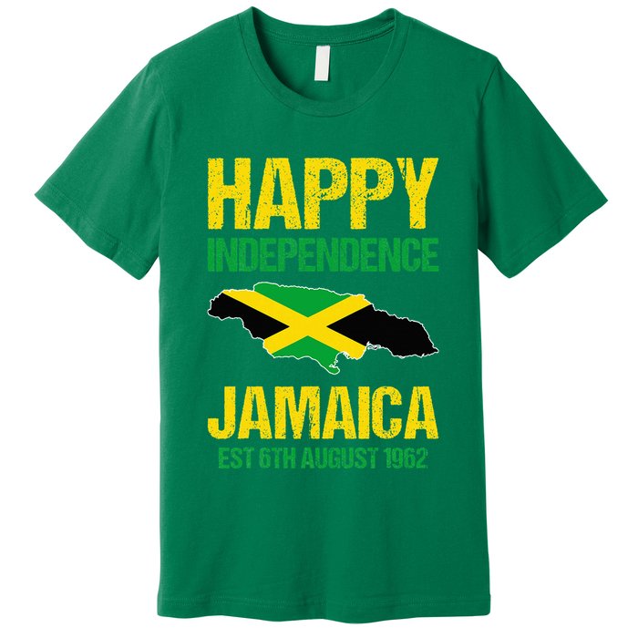 Happy Independence Jamaica Est 6th August 1962 Jamaican Premium T-Shirt