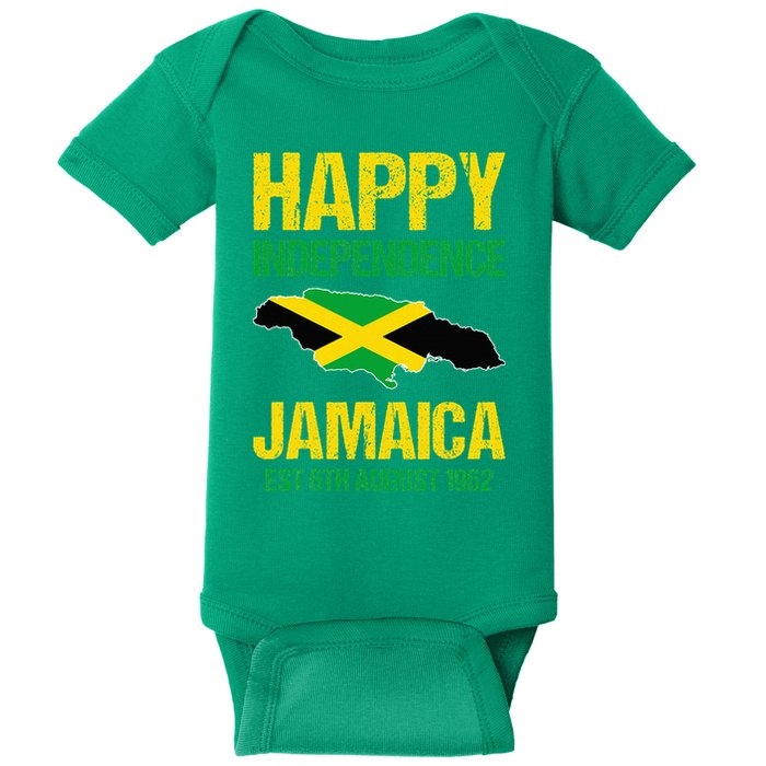 Happy Independence Jamaica Est 6th August 1962 Jamaican Baby Bodysuit