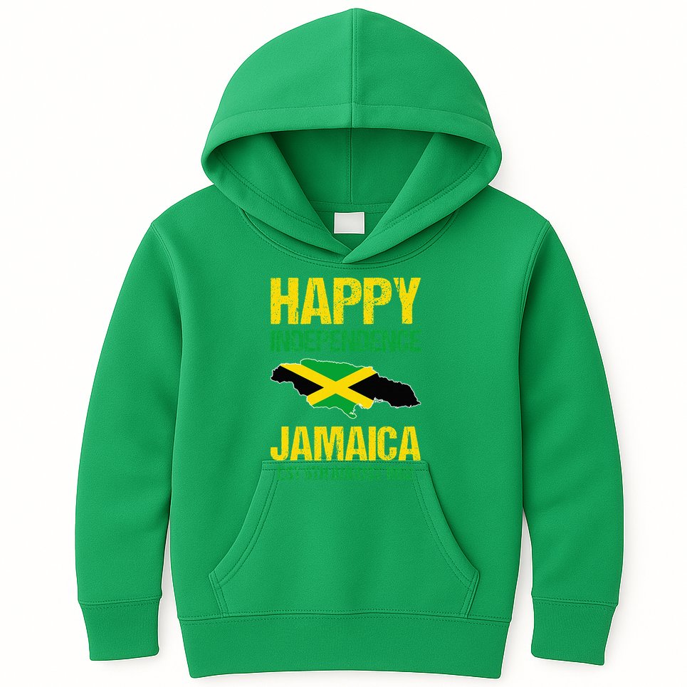 Happy Independence Jamaica Est 6th August 1962 Jamaican Kids Hoodie