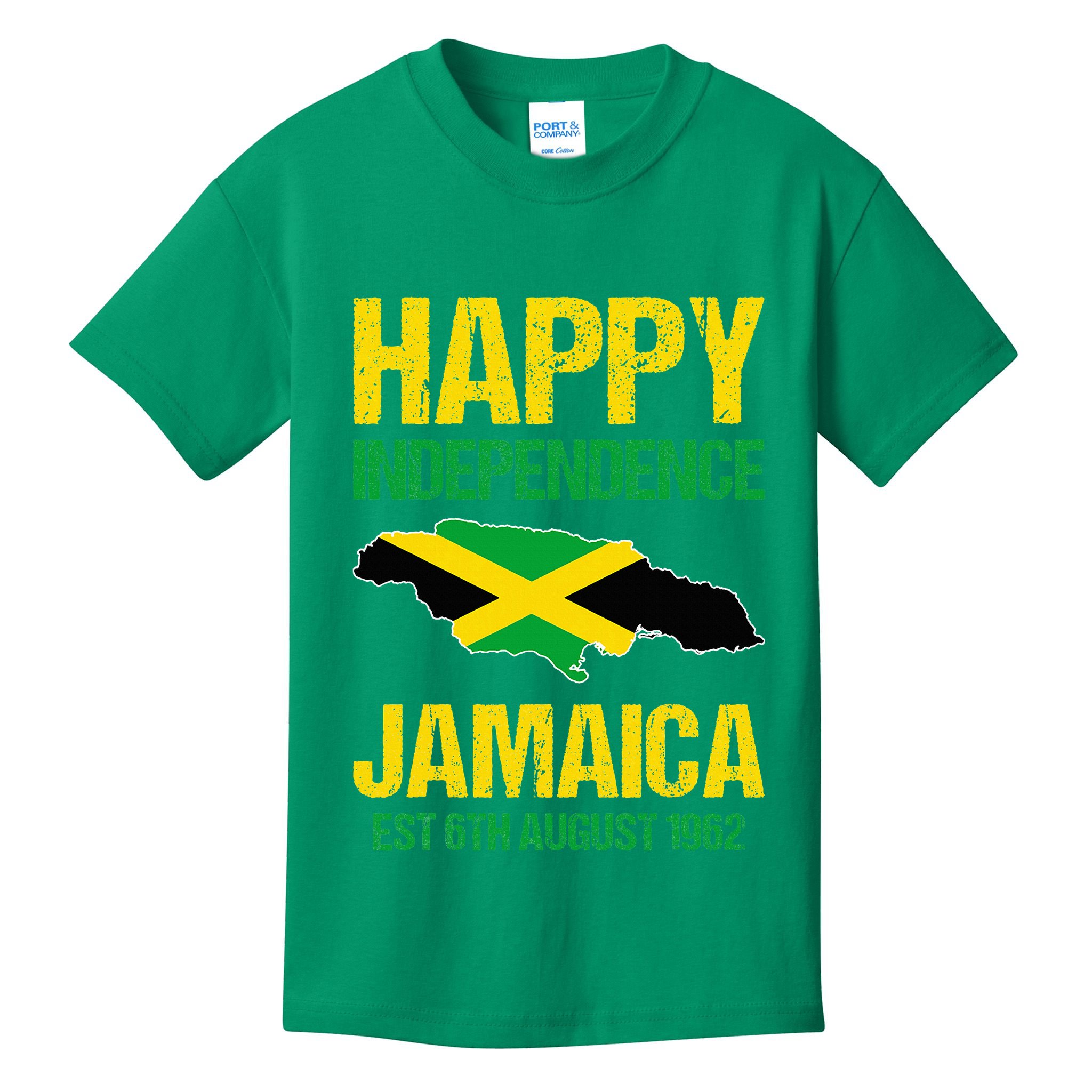 Happy Independence Jamaica Est 6th August 1962 Jamaican Kids T-Shirt
