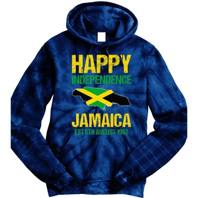 Happy Independence Jamaica Est 6th August 1962 Jamaican Tie Dye Hoodie