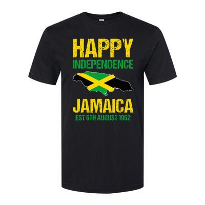 Happy Independence Jamaica Est 6th August 1962 Jamaican Softstyle CVC T-Shirt