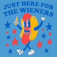 Hotdog IM Just Here For The Wieners 4th Of July Tie Dye Hoodie