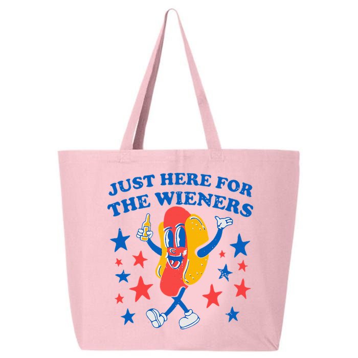 Hotdog IM Just Here For The Wieners 4th Of July 25L Jumbo Tote