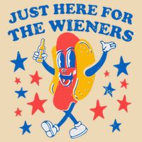 Hotdog IM Just Here For The Wieners 4th Of July Drawstring Bag