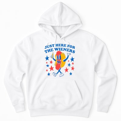 Hotdog IM Just Here For The Wieners 4th Of July Hoodie