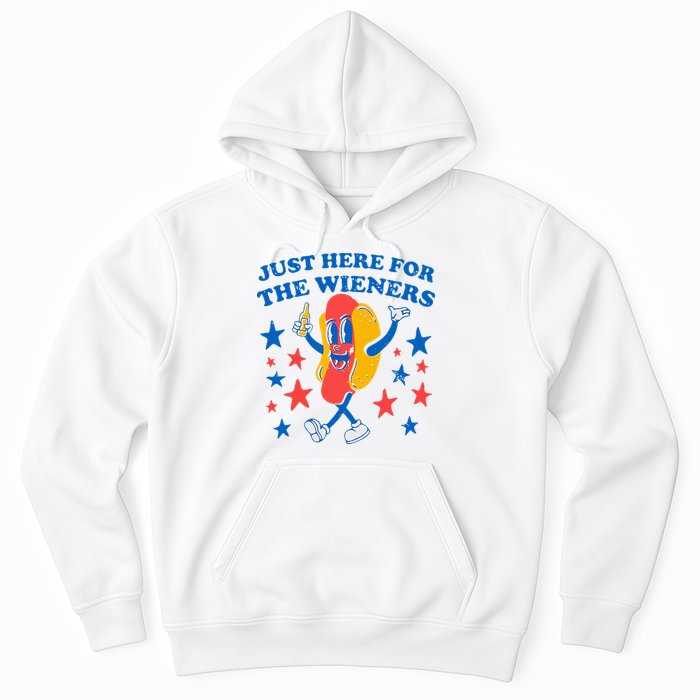 Hotdog IM Just Here For The Wieners 4th Of July Hoodie