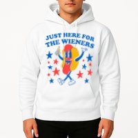 Hotdog IM Just Here For The Wieners 4th Of July Hoodie