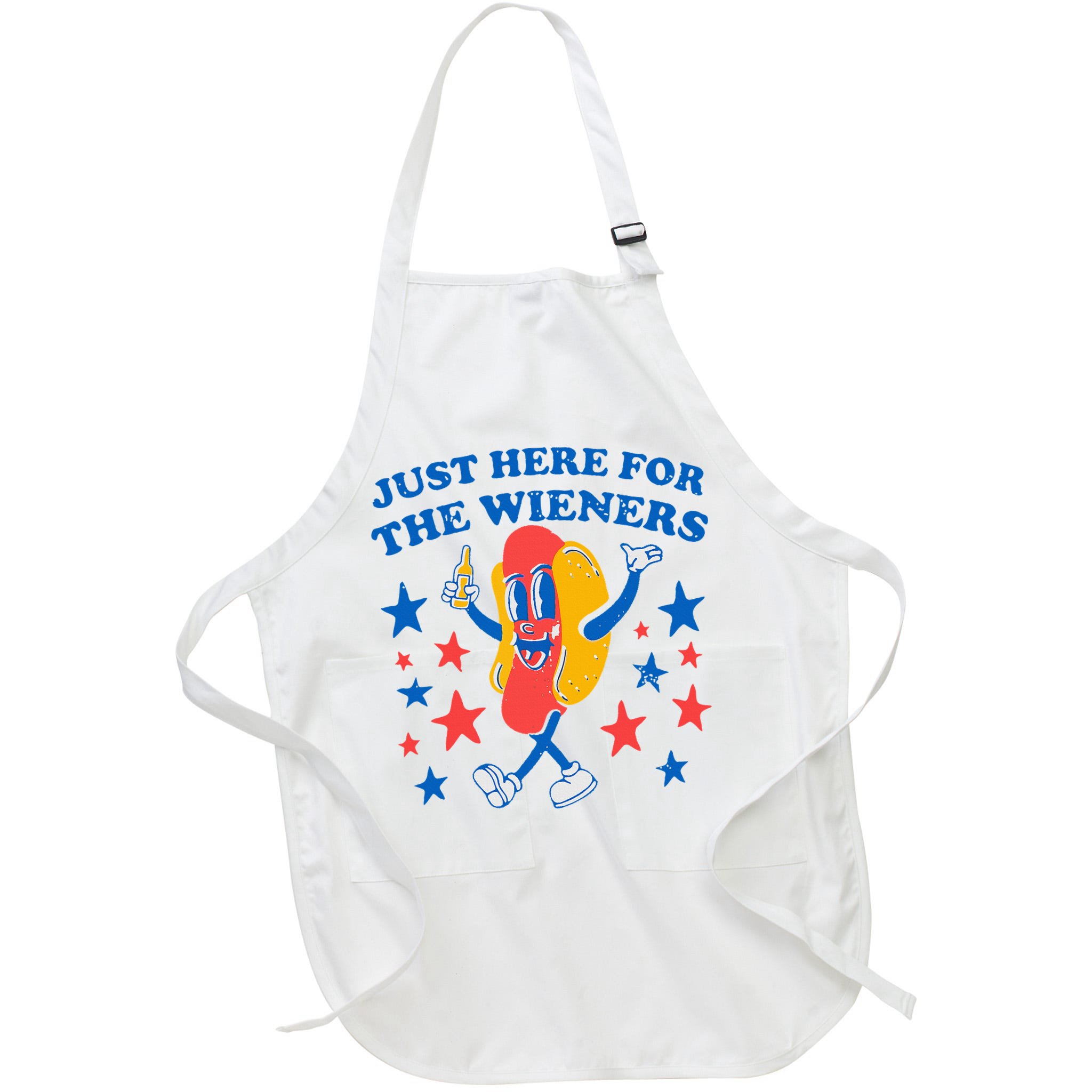Hotdog IM Just Here For The Wieners 4th Of July Apron