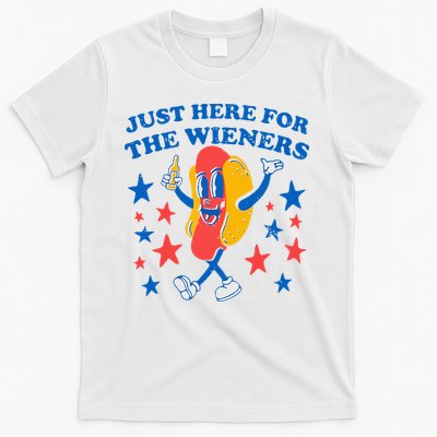 Hotdog IM Just Here For The Wieners 4th Of July T-Shirt