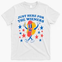 Hotdog IM Just Here For The Wieners 4th Of July T-Shirt