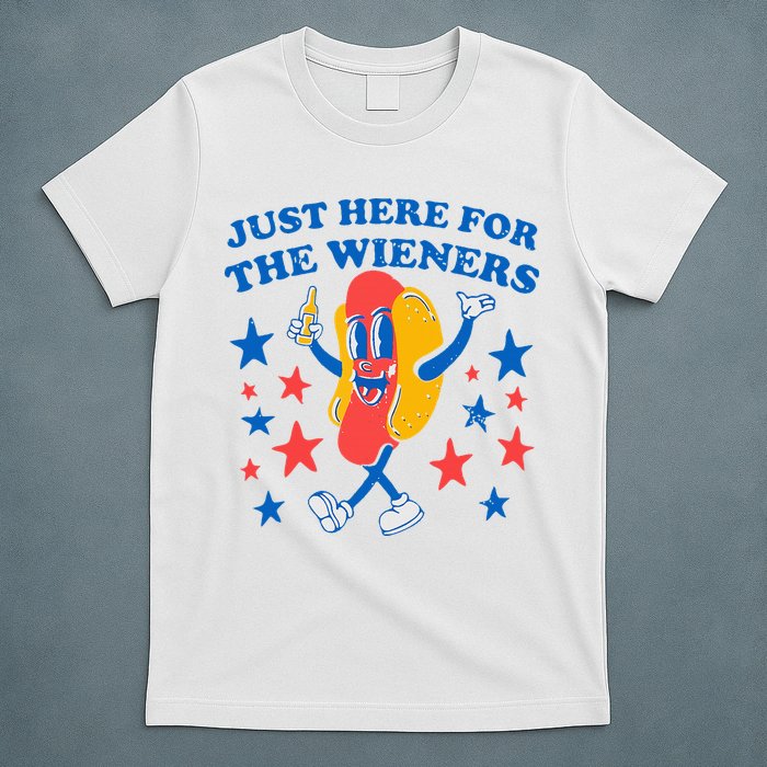 Hotdog IM Just Here For The Wieners 4th Of July T-Shirt