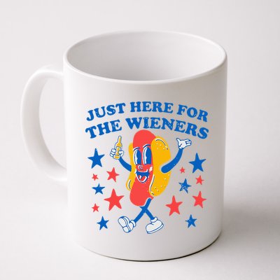 Hotdog IM Just Here For The Wieners 4th Of July Mug