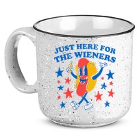 Hotdog IM Just Here For The Wieners 4th Of July 15oz Campfire Ceramic Mug