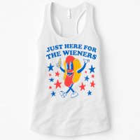 Hotdog IM Just Here For The Wieners 4th Of July Womens Tank Top
