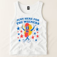 Hotdog IM Just Here For The Wieners 4th Of July Tank Top