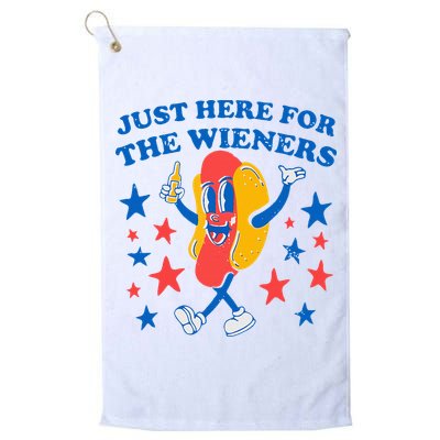 Hotdog IM Just Here For The Wieners 4th Of July Golf Towel