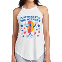 Hotdog IM Just Here For The Wieners 4th Of July Women's Perfect Tri Rocker Tank