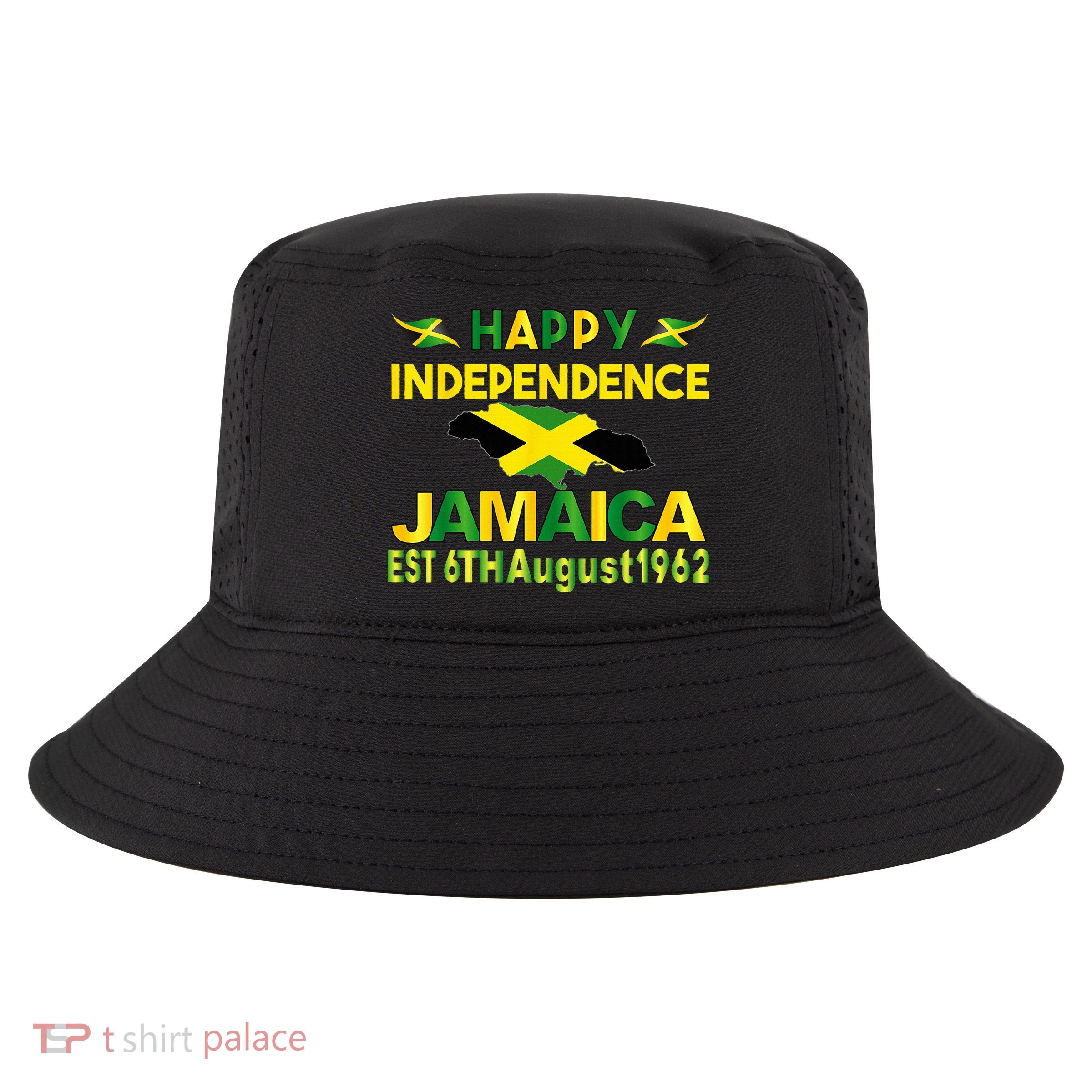 Happy Independence Jamaica Day Jamaican Flag 1962 Cool Comfort Performance Bucket Hat