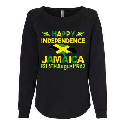 Happy Independence Jamaica Day Jamaican Flag 1962 Womens California Wash Sweatshirt