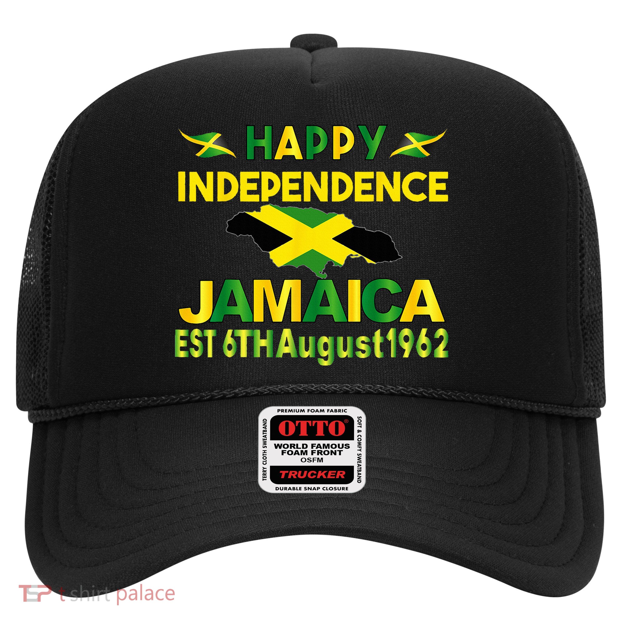 Happy Independence Jamaica Day Jamaican Flag 1962 Trucker Hat