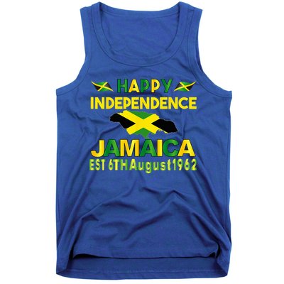 Happy Independence Jamaica Day Jamaican Flag 1962 Tank Top