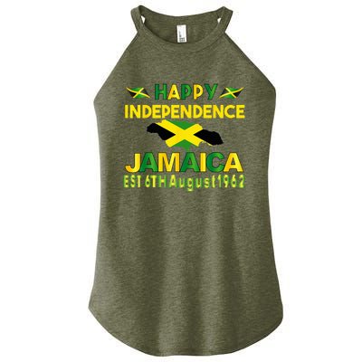 Happy Independence Jamaica Day Jamaican Flag 1962 Women’s Perfect Tri Rocker Tank