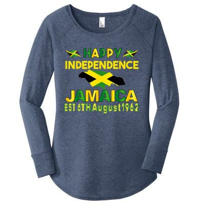 Happy Independence Jamaica Day Jamaican Flag 1962 Women's Perfect Tri Tunic Long Sleeve Shirt