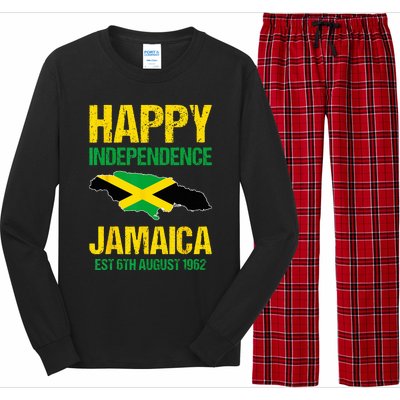 Happy Independence Jamaica Est 6th August 1962 Jamaican Long Sleeve Pajama Set