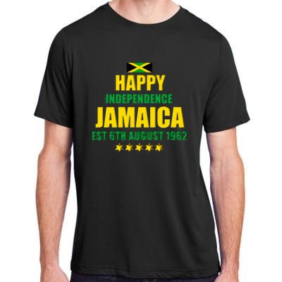 Happy Independence Jamaica Est 6th August 1962 Jamaican Adult ChromaSoft Performance T-Shirt