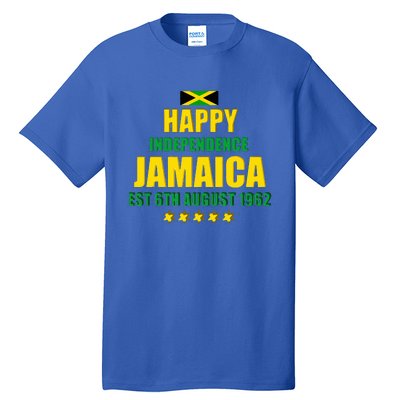 Happy Independence Jamaica Est 6th August 1962 Jamaican Tall T-Shirt