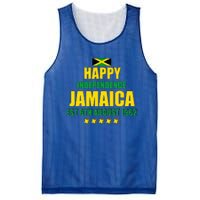 Happy Independence Jamaica Est 6th August 1962 Jamaican Mesh Reversible Basketball Jersey Tank