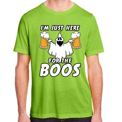 Halloween Im Just Here For The Boos Ghost Beer Funny Gift Cute Gift Adult ChromaSoft Performance T-Shirt