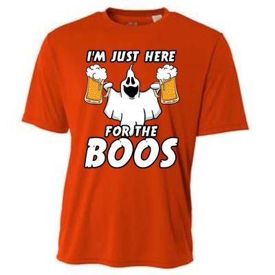 Halloween Im Just Here For The Boos Ghost Beer Funny Gift Cute Gift Cooling Performance Crew T-Shirt