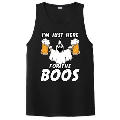 Halloween Im Just Here For The Boos Ghost Beer Funny Gift Cute Gift PosiCharge Competitor Tank