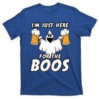 Halloween Im Just Here For The Boos Ghost Beer Funny Gift Cute Gift T-Shirt